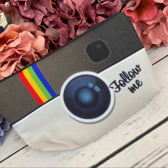 Instagram App Icon Cosmetic Makeup Bag Clutch - Picture 9 of 15